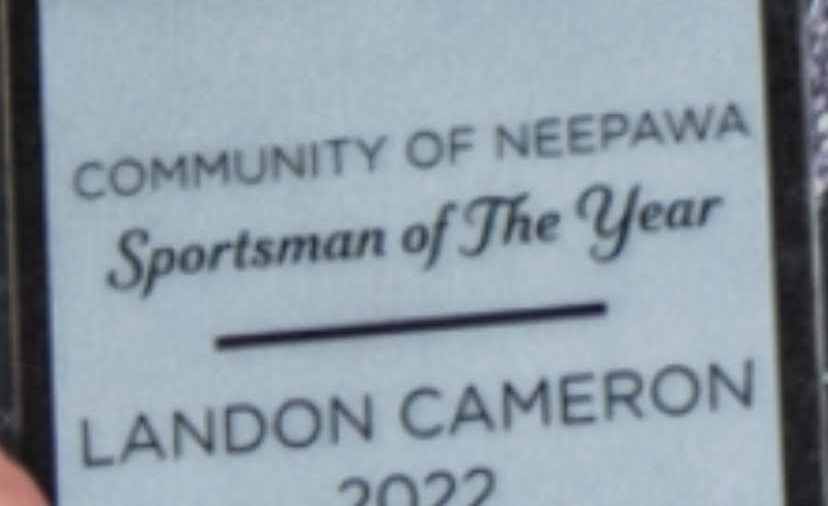 Landon Cameron Named Community Sportsperson of the Year